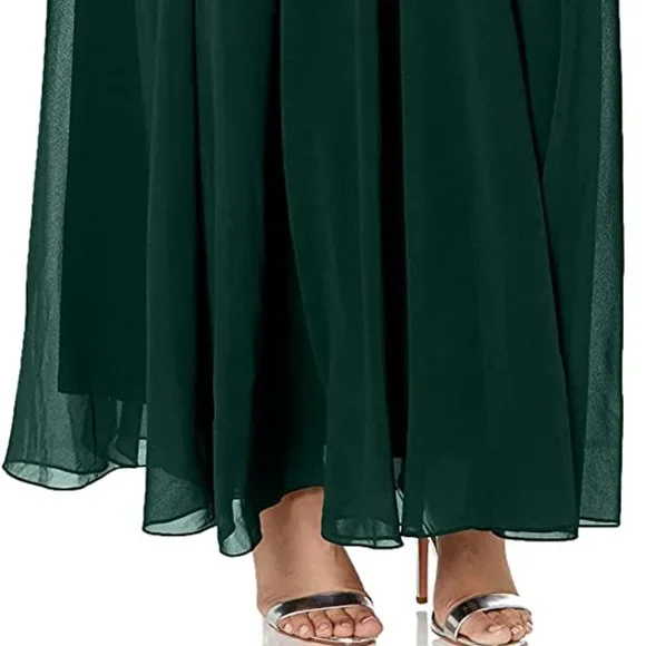 J KARA 3/4 Sleeve V-Neck Beaded Top Long Gown  NEW WITH TAGS! - Picture 4 of 16